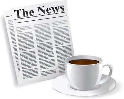 Morning Newspaper and Coffee