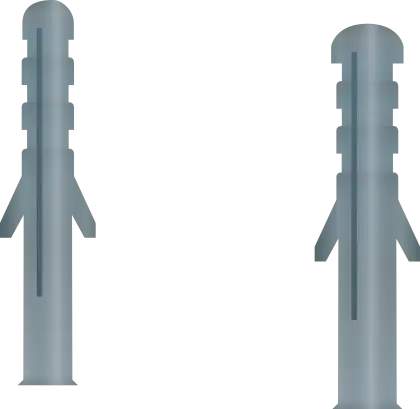 Gray Wall Plugs for Fastening