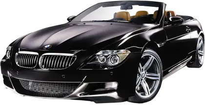 Black BMW Convertible Car