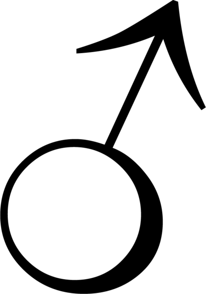Black Male Gender Symbol