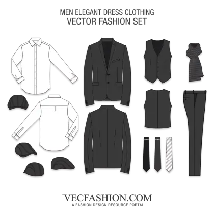 Men&#039;s Elegant Dress Clothing Set