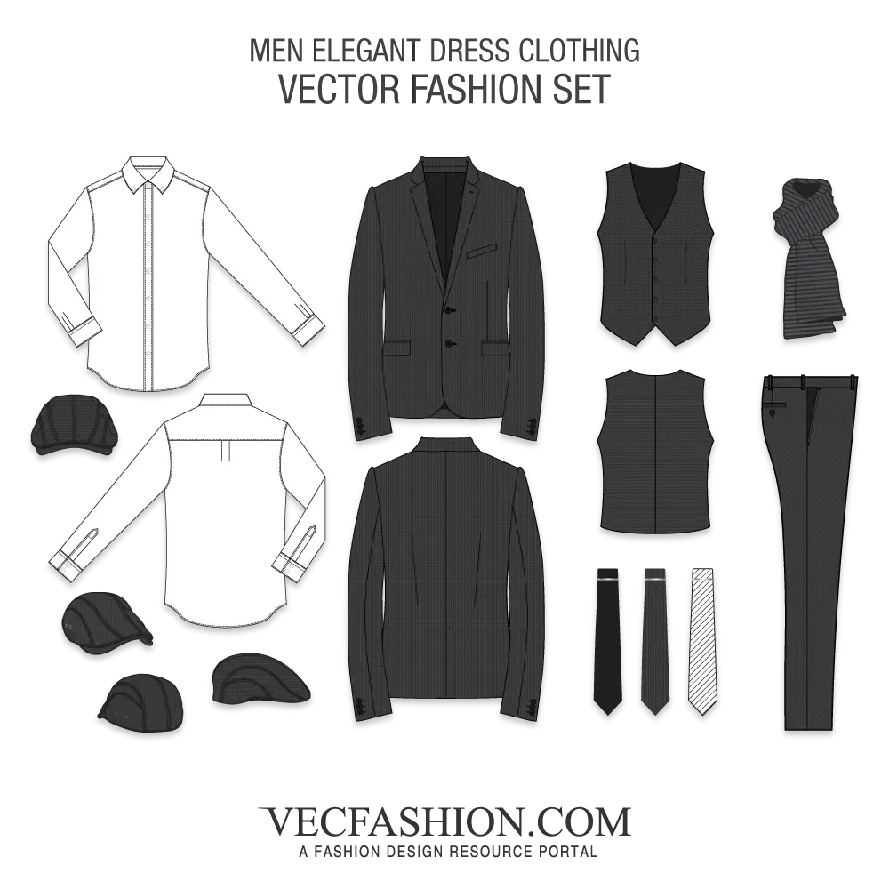 Men's Elegant Dress Clothing Set