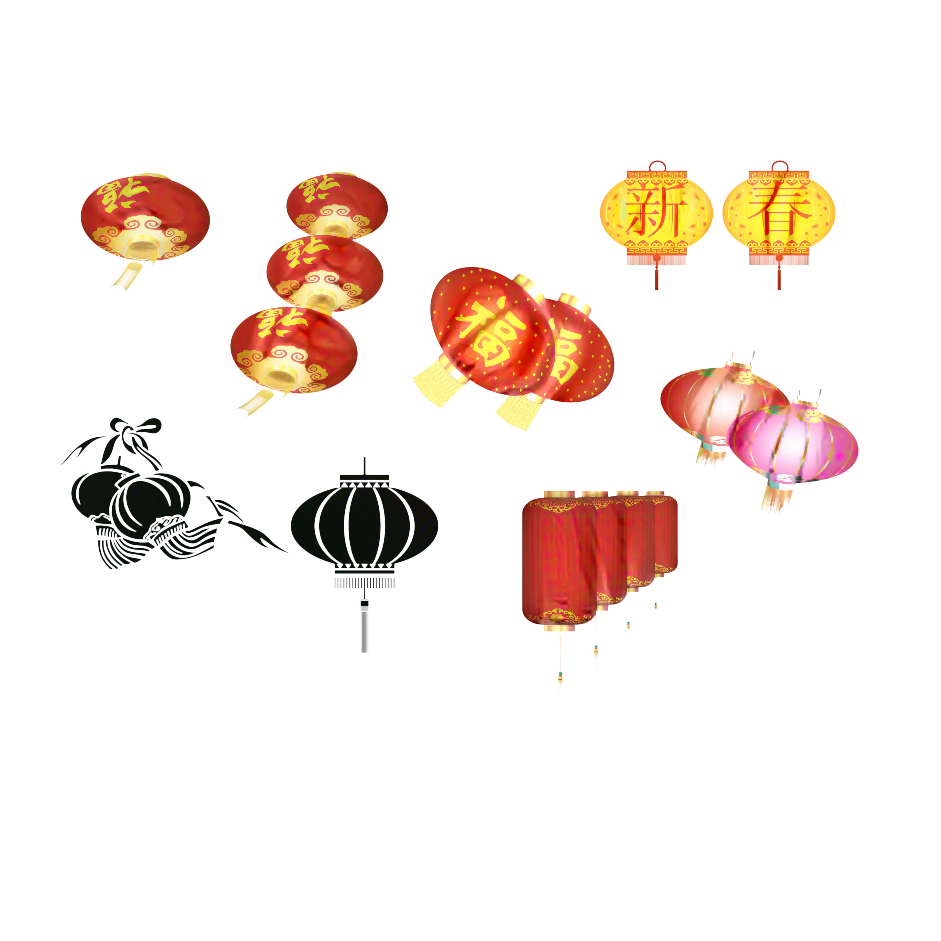 Red Chinese Lanterns for Festive Celebrations