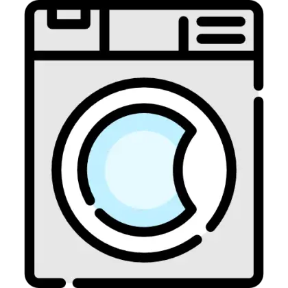 Modern Washing Machine Icon Illustration