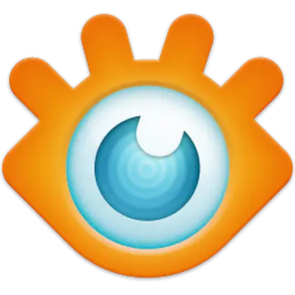 Orange Eye Logo with Radiant Design