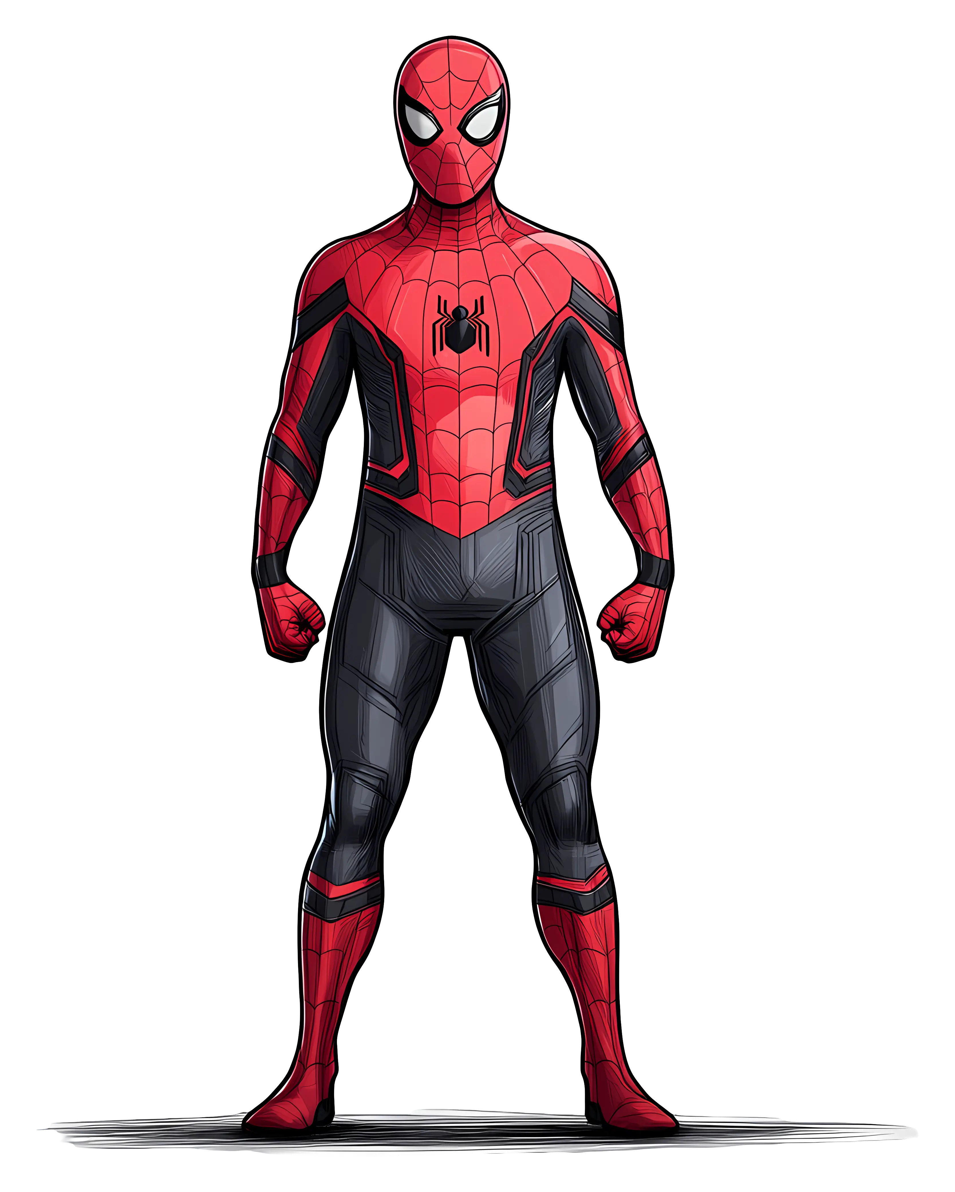 Spiderman Cartoon Illustration for Heroic Themes