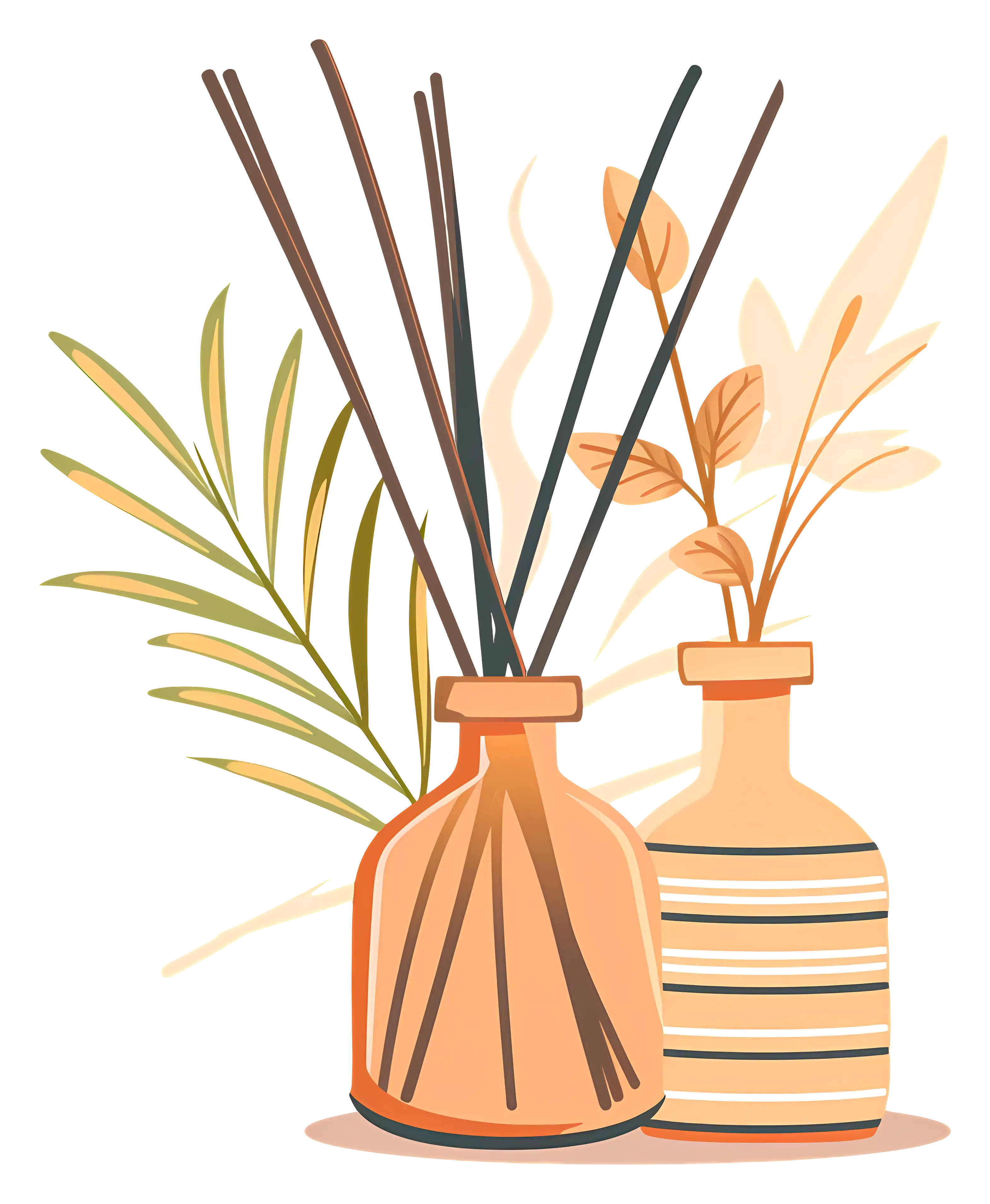 Aroma Diffuser with Sticks and Bottles
