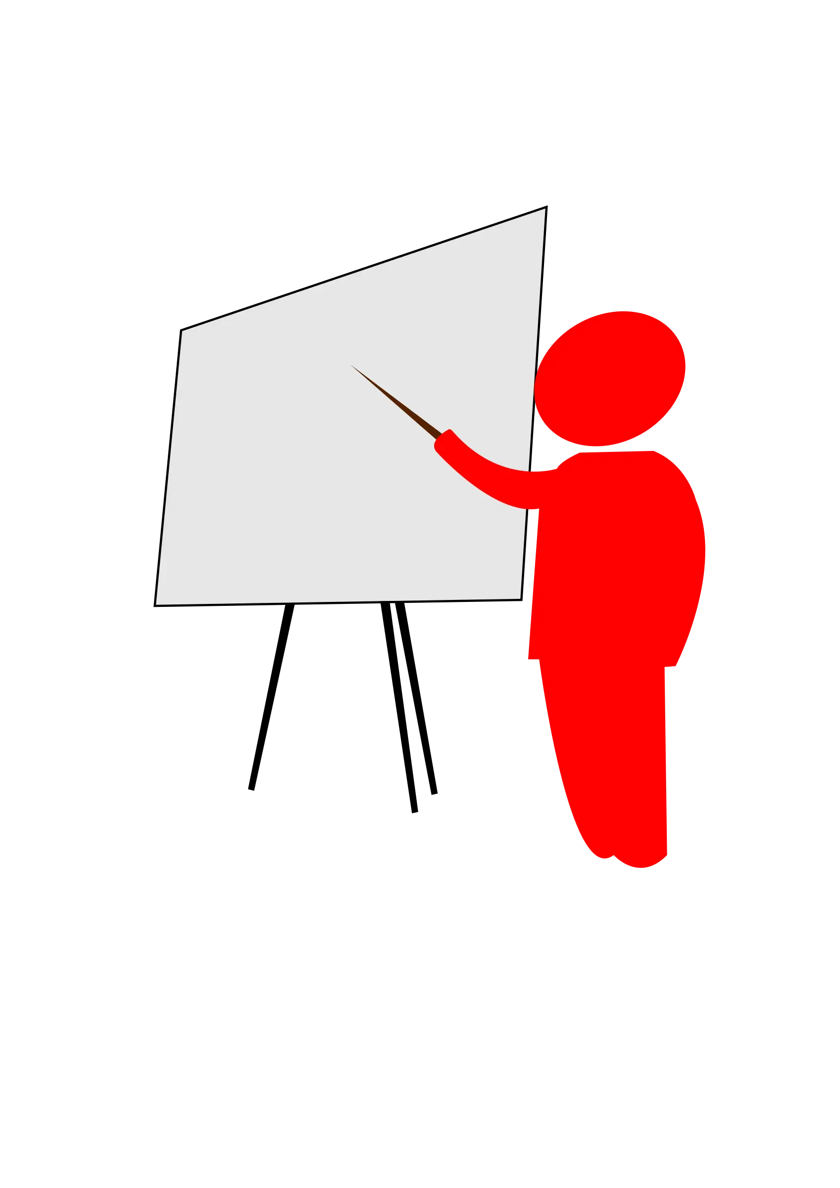 Presenter with Board and Pointer