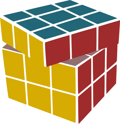 Colorful Rubik&#039;s Cube Puzzle