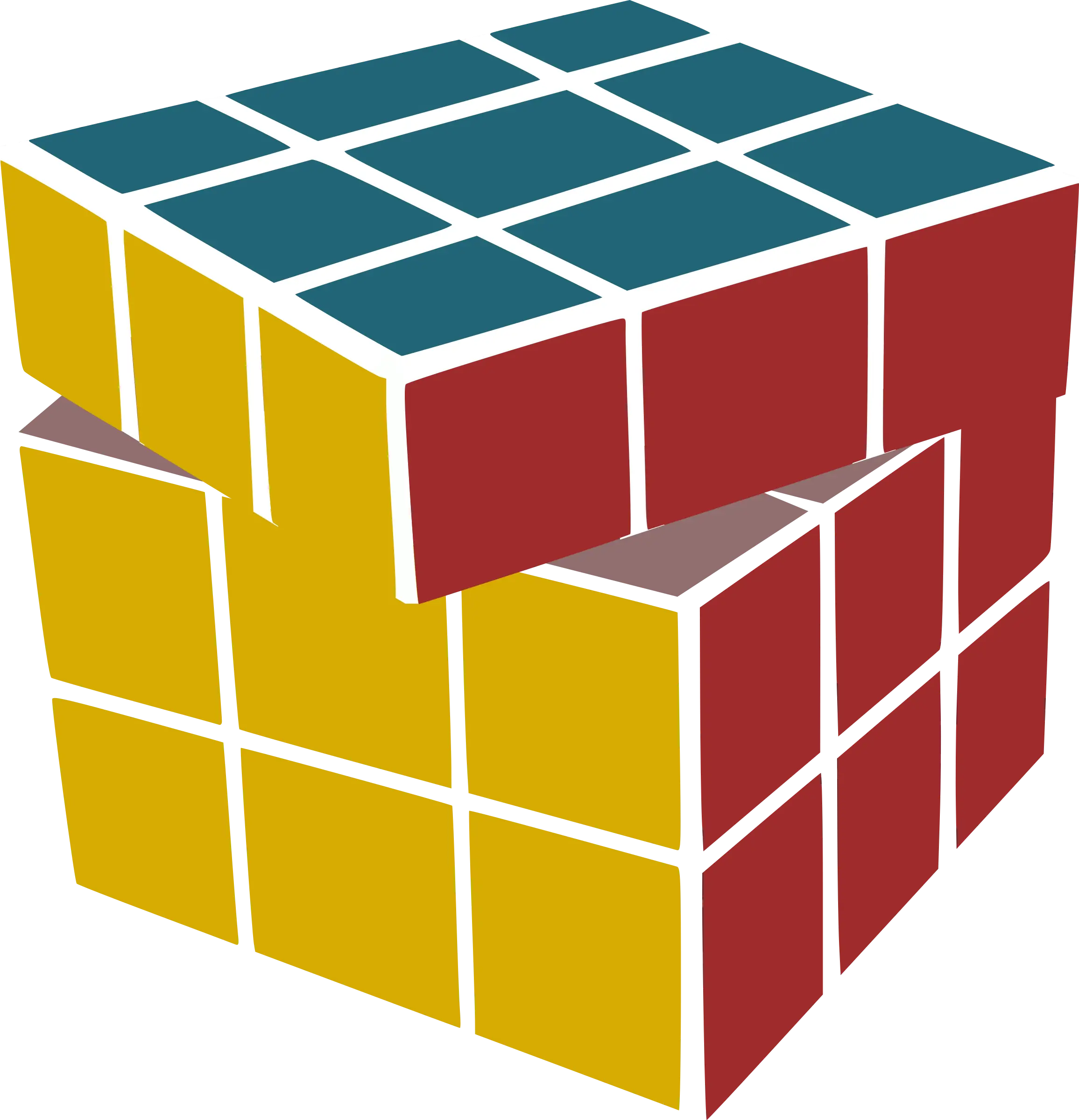 Colorful Rubik's Cube Puzzle