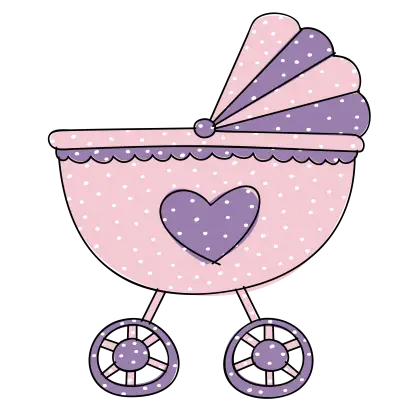 Cute Pink Baby Stroller