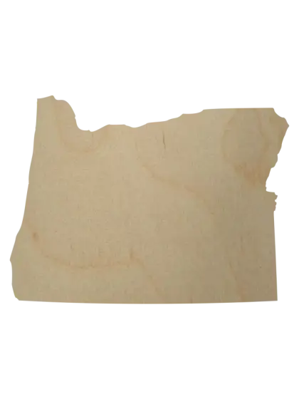 Wooden Oregon Map Cutout