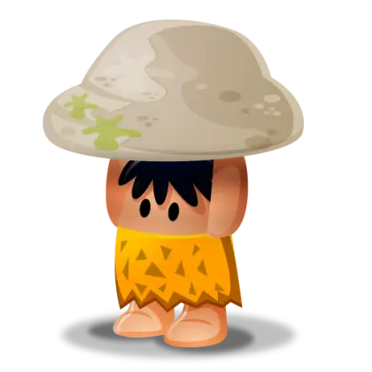 Cute Caveman Cartoon Character