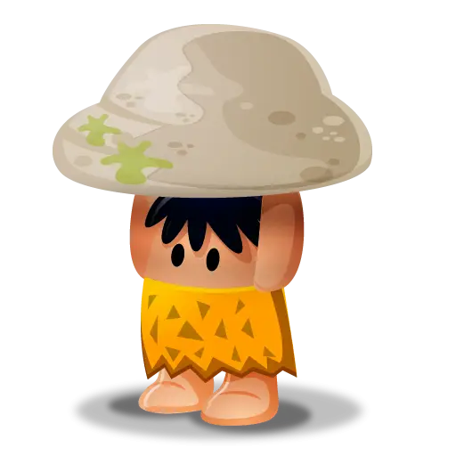 Cute Caveman Cartoon Character