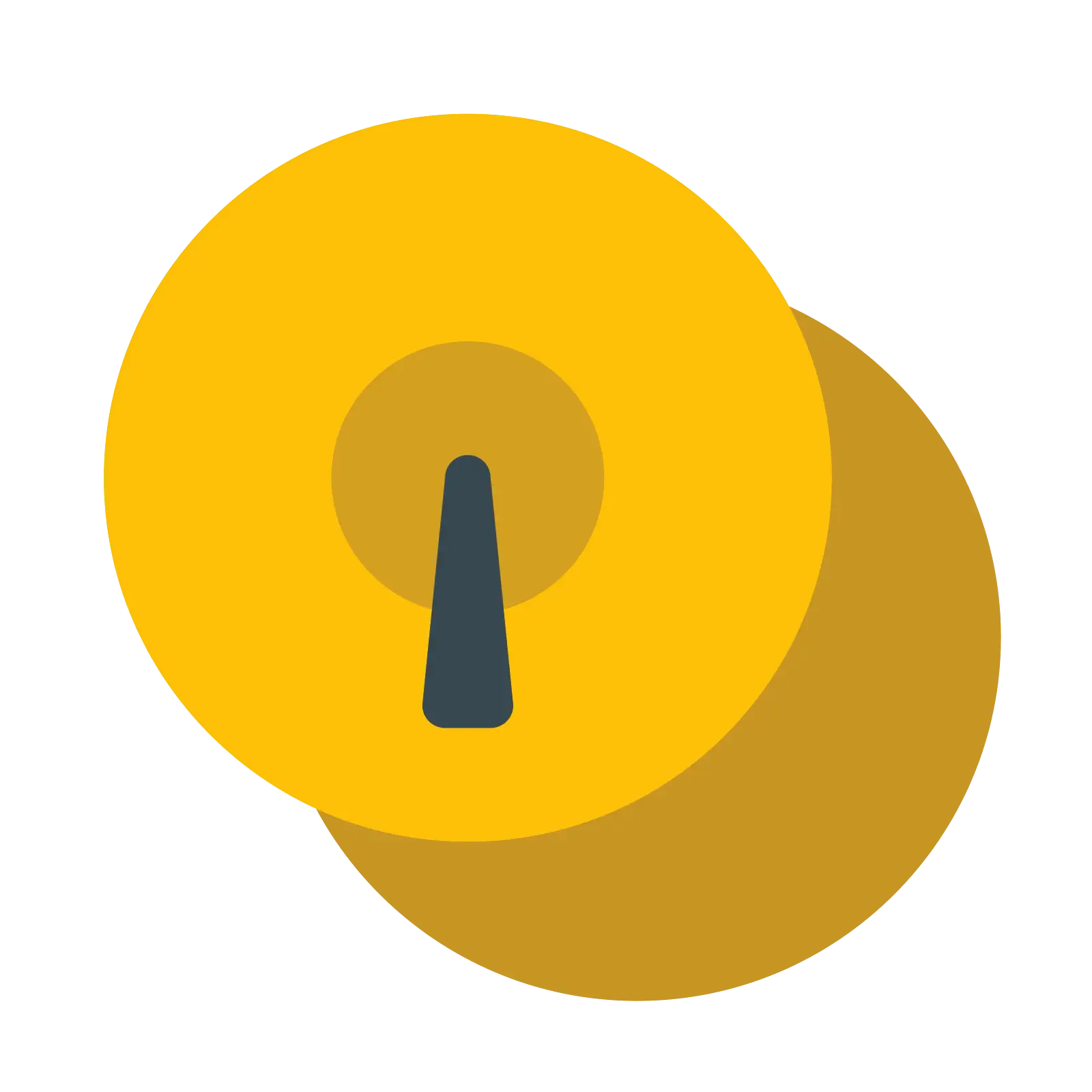 Yellow Keyhole Security Object