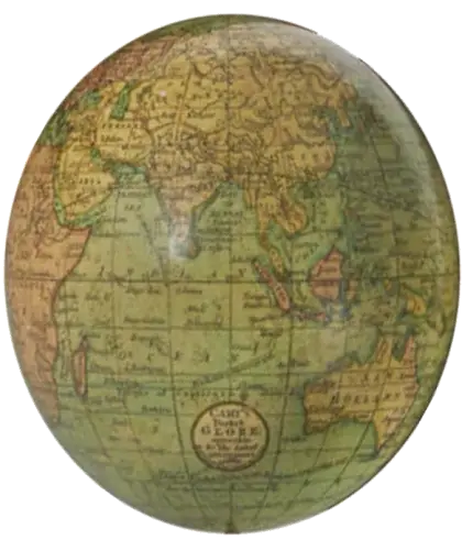 Antique Vintage World Globe Map