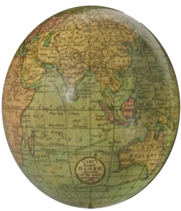 Antique Vintage World Globe Map