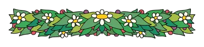 Floral Garland with Daisies