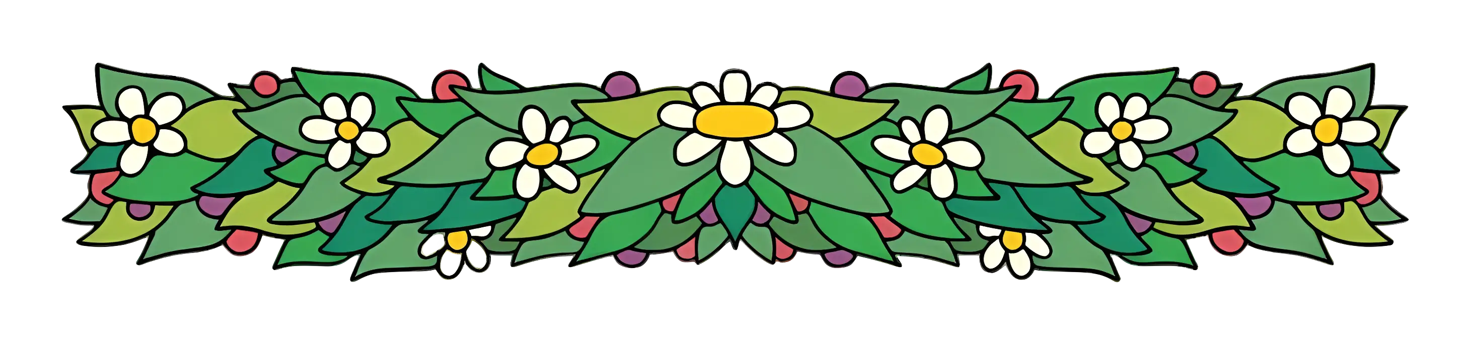 Floral Garland with Daisies