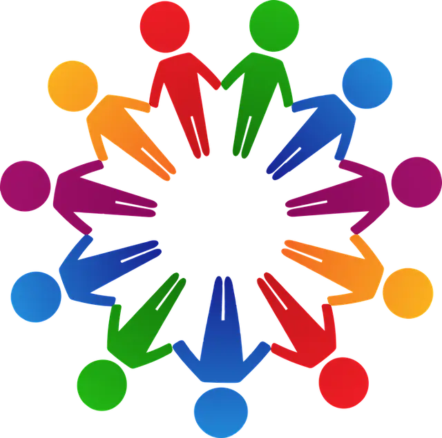 Group of People Forming a Symbolic Circle