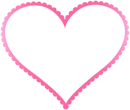 Pink Heart Frame Illustration
