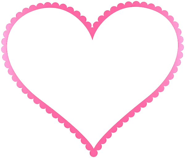 Pink Heart Frame Illustration