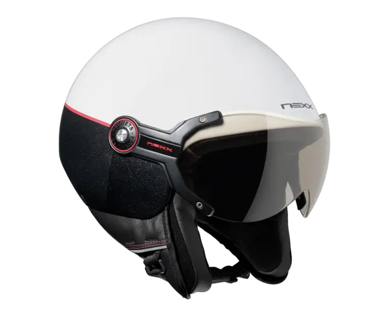 White Motorcycle Helmet for Rider Protection