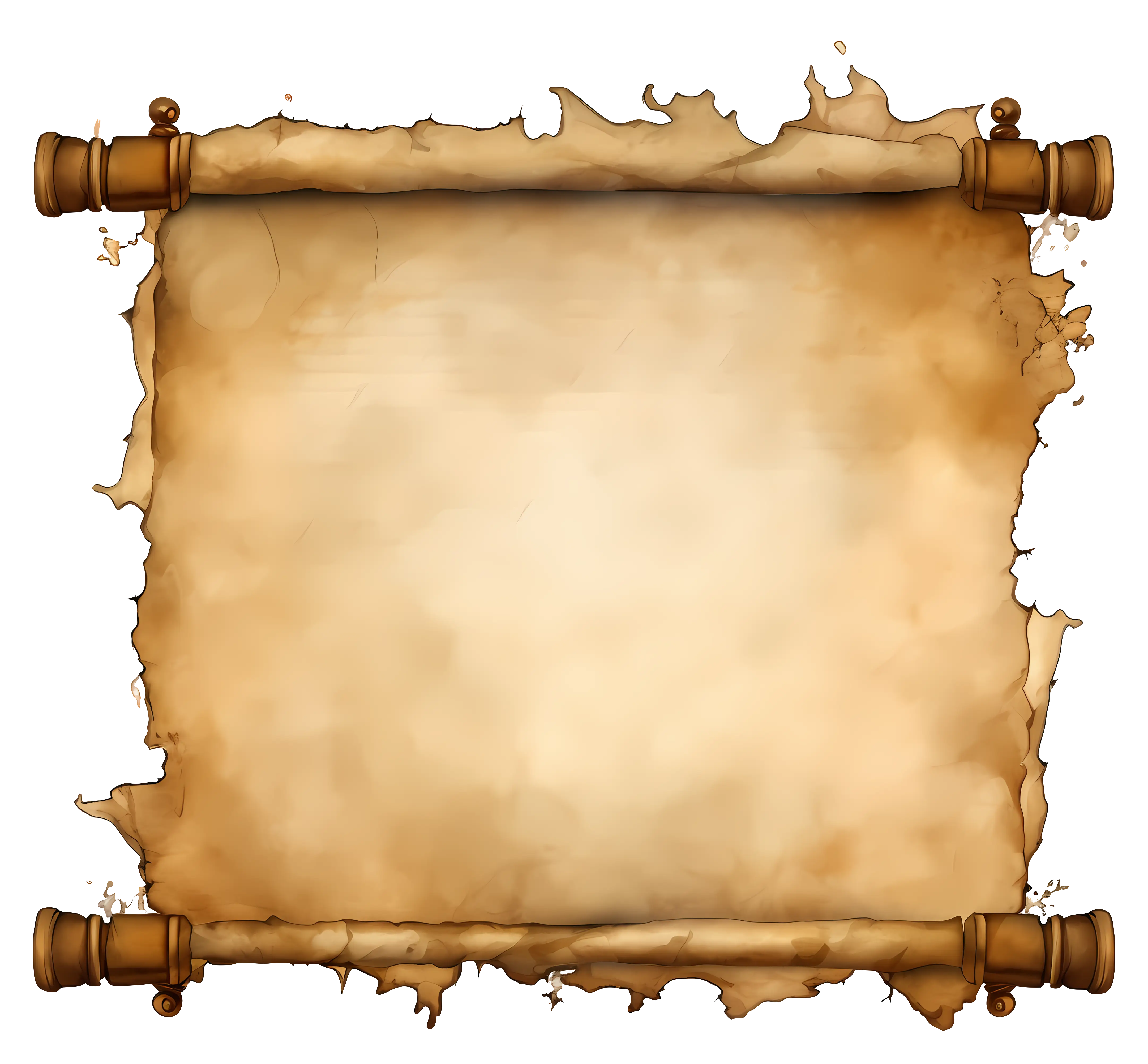 Aged Parchment Scroll Design