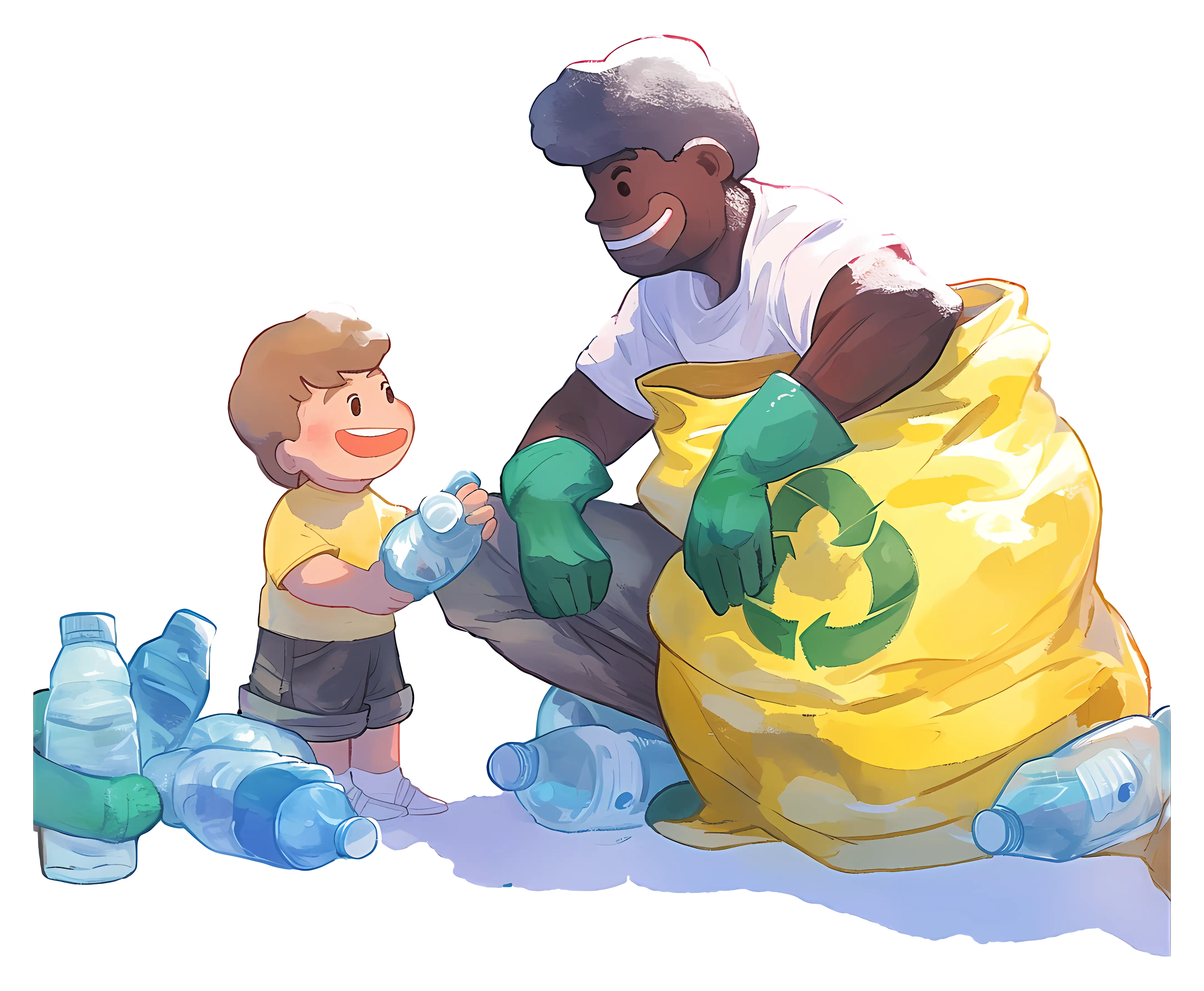 Recycling Activity with Bottles