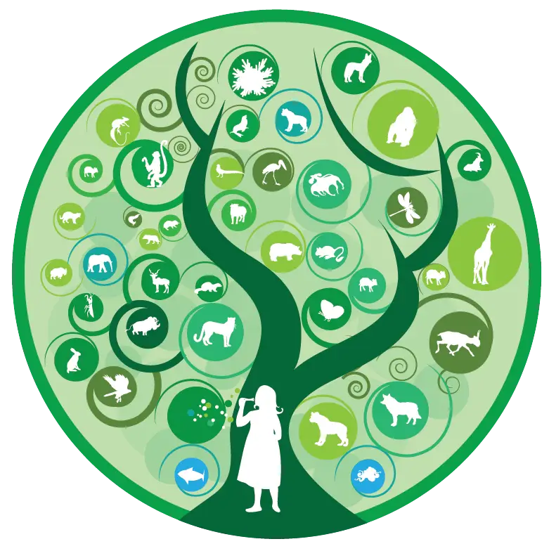 Tree of Life Illustration with Animals