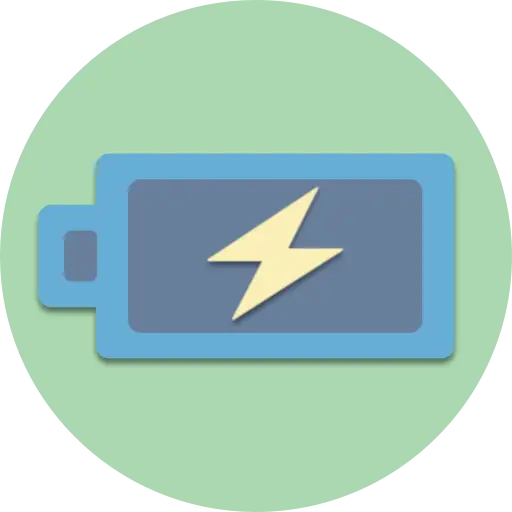 Battery Icon with Charging Symbol