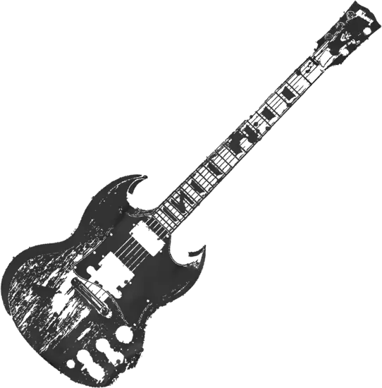 Black Electric Guitar Illustration