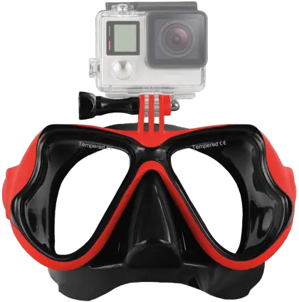 Diving Mask with Attached Camera
