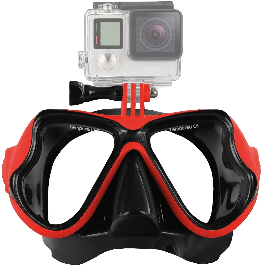Diving Mask with Attached Camera