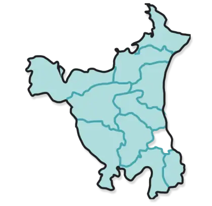 Map of Haryana State