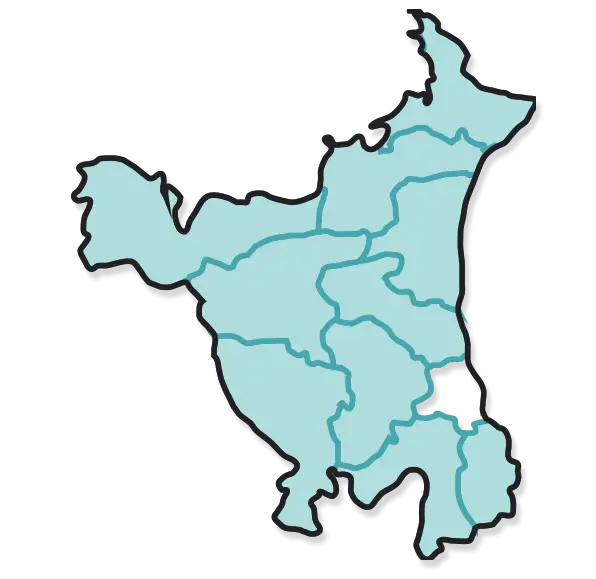 Map of Haryana State