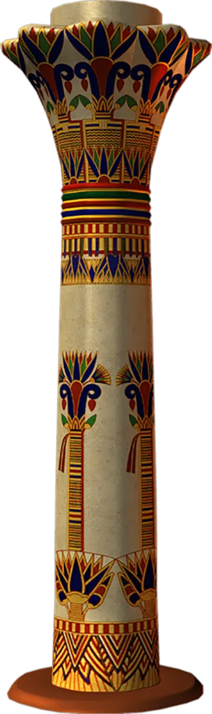 Ancient Egyptian Decorative Column