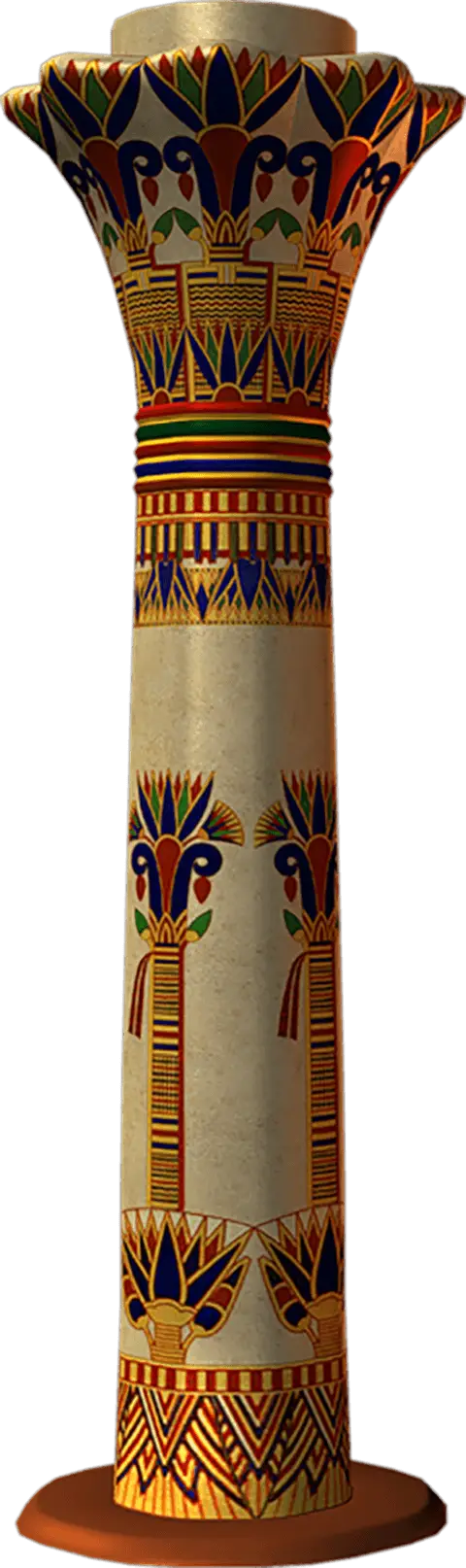 Ancient Egyptian Decorative Column