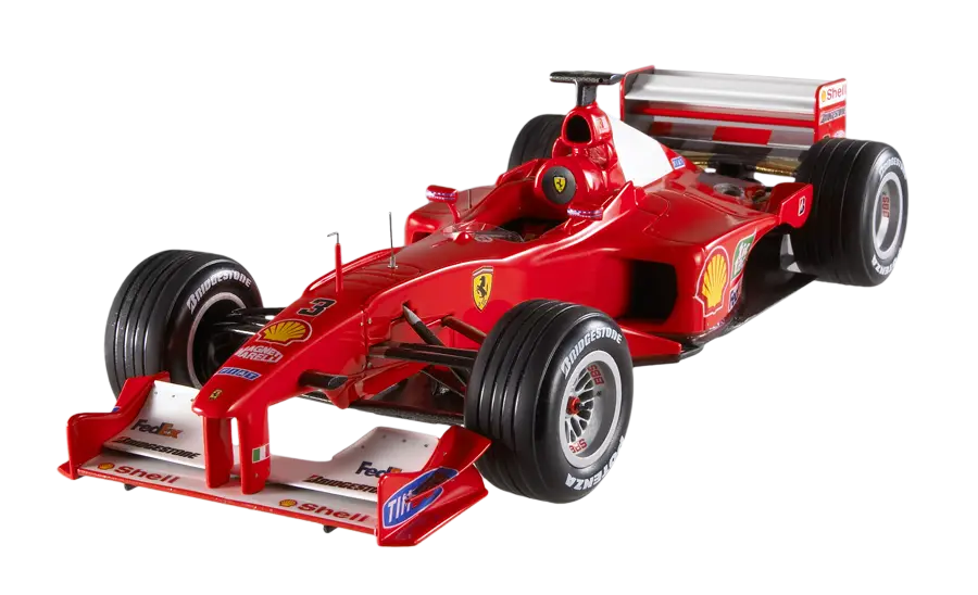Red Formula 1 Race Car in Detail