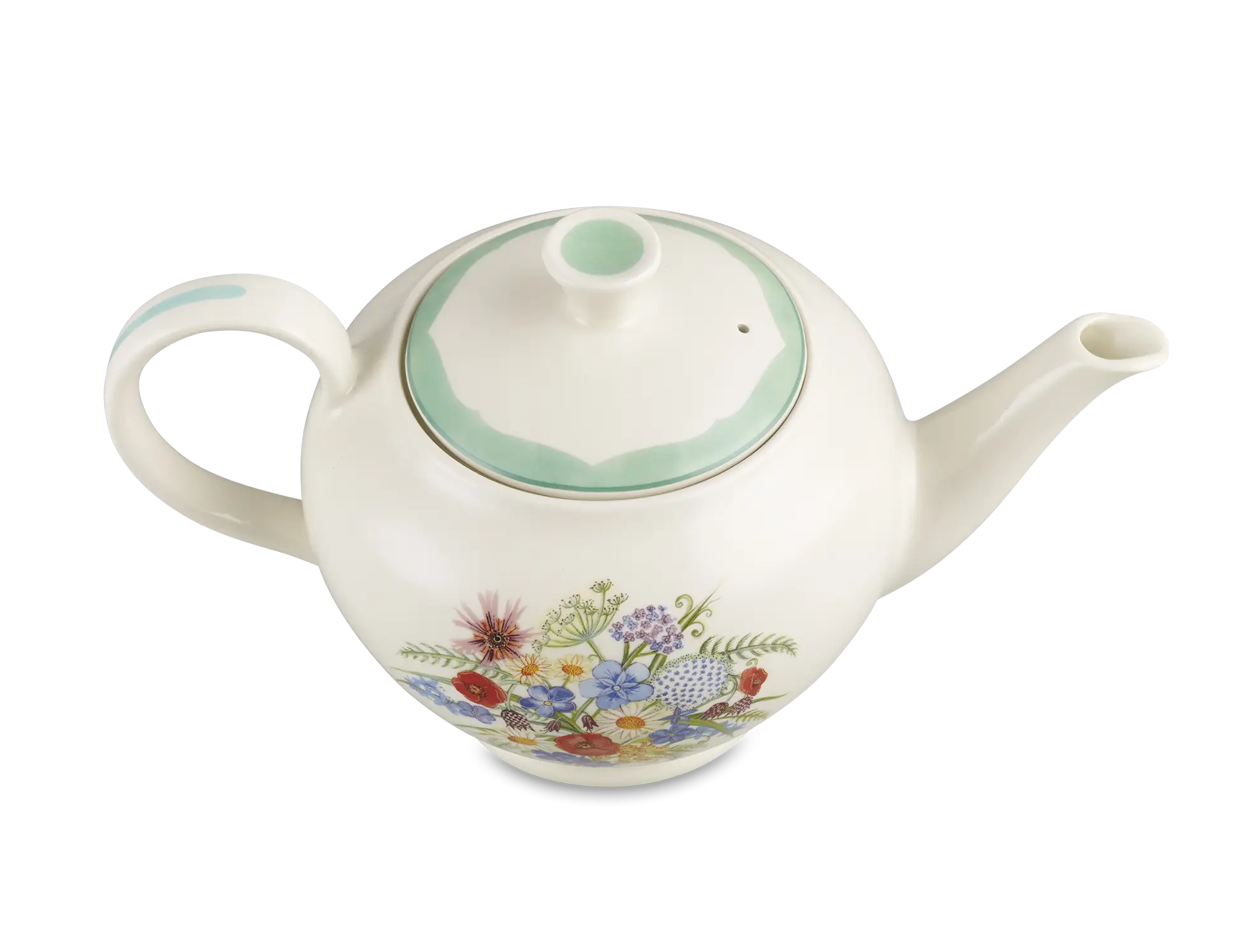 Floral Ceramic Teapot with Delicate Design