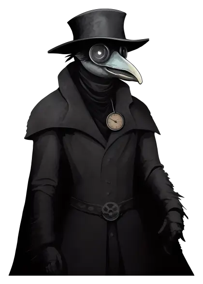 Plague Doctor in Historical Costume
