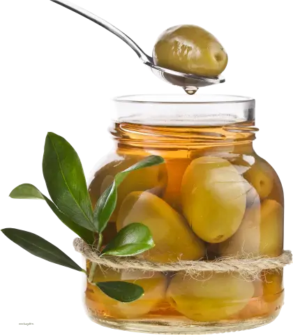 Jar of Green Olives