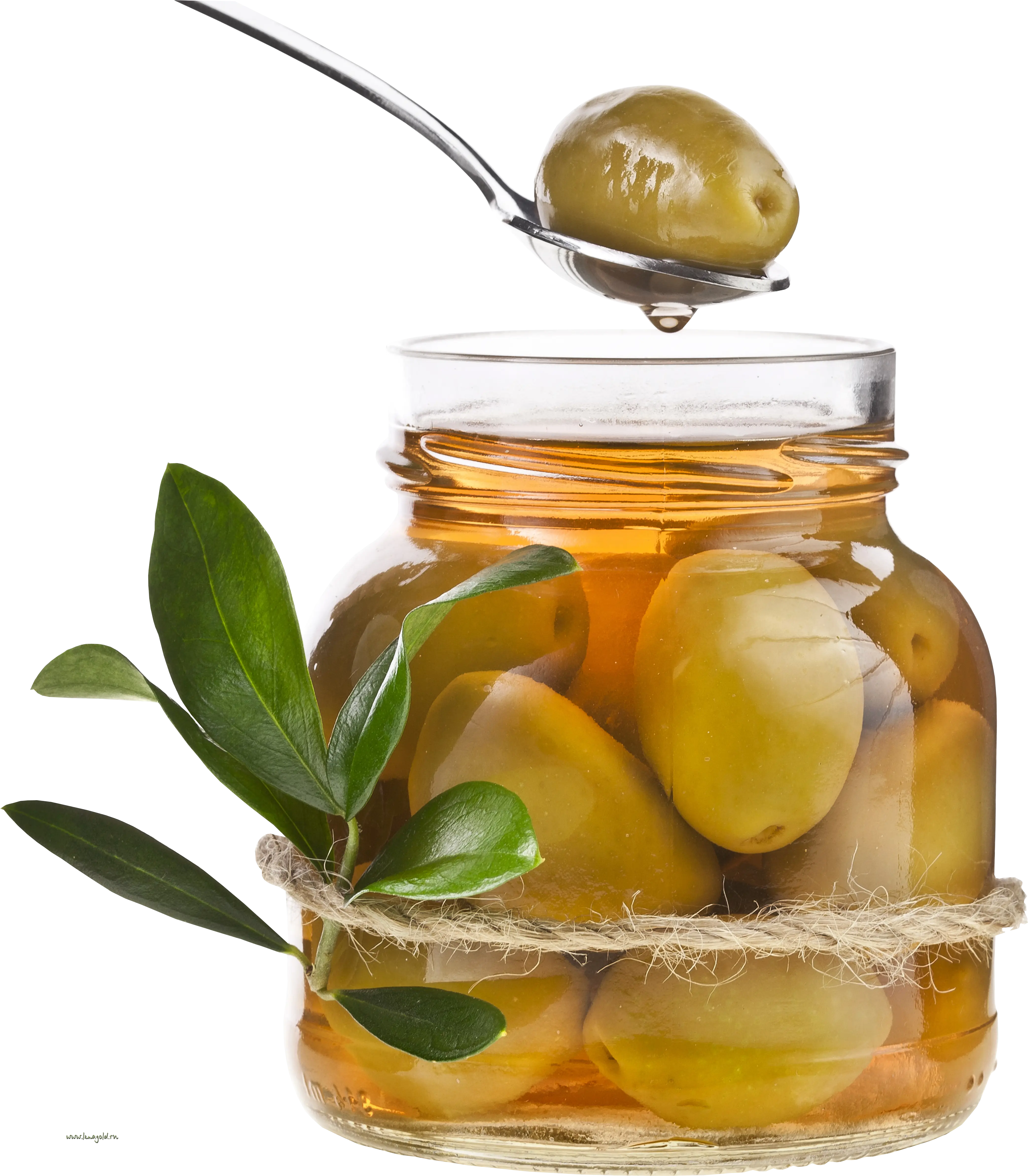 Jar of Green Olives