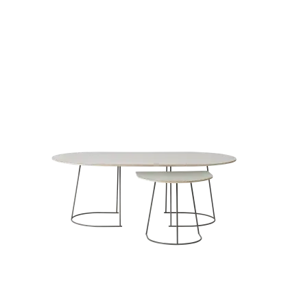 Modern Oval Nesting Tables Design