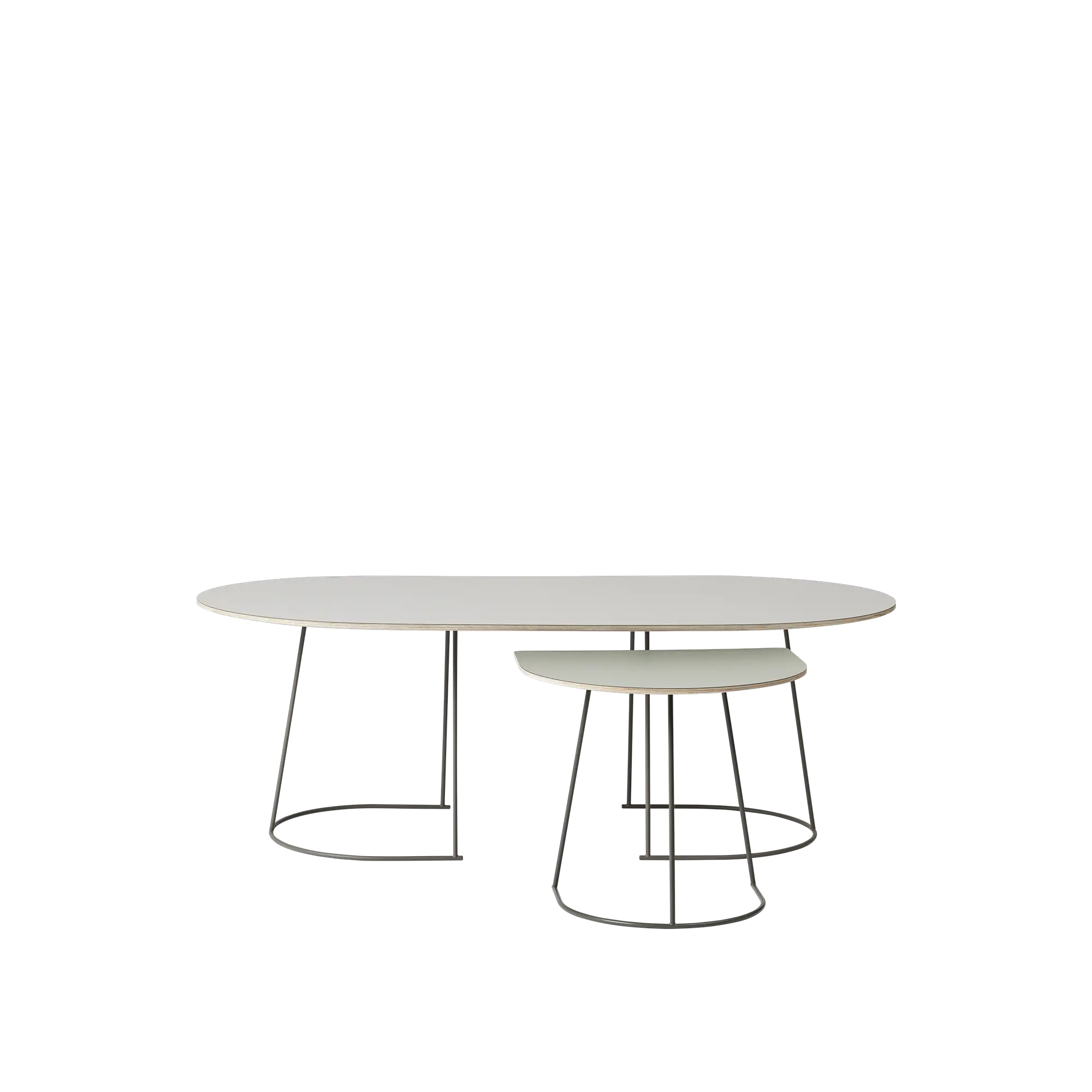 Modern Oval Nesting Tables Design