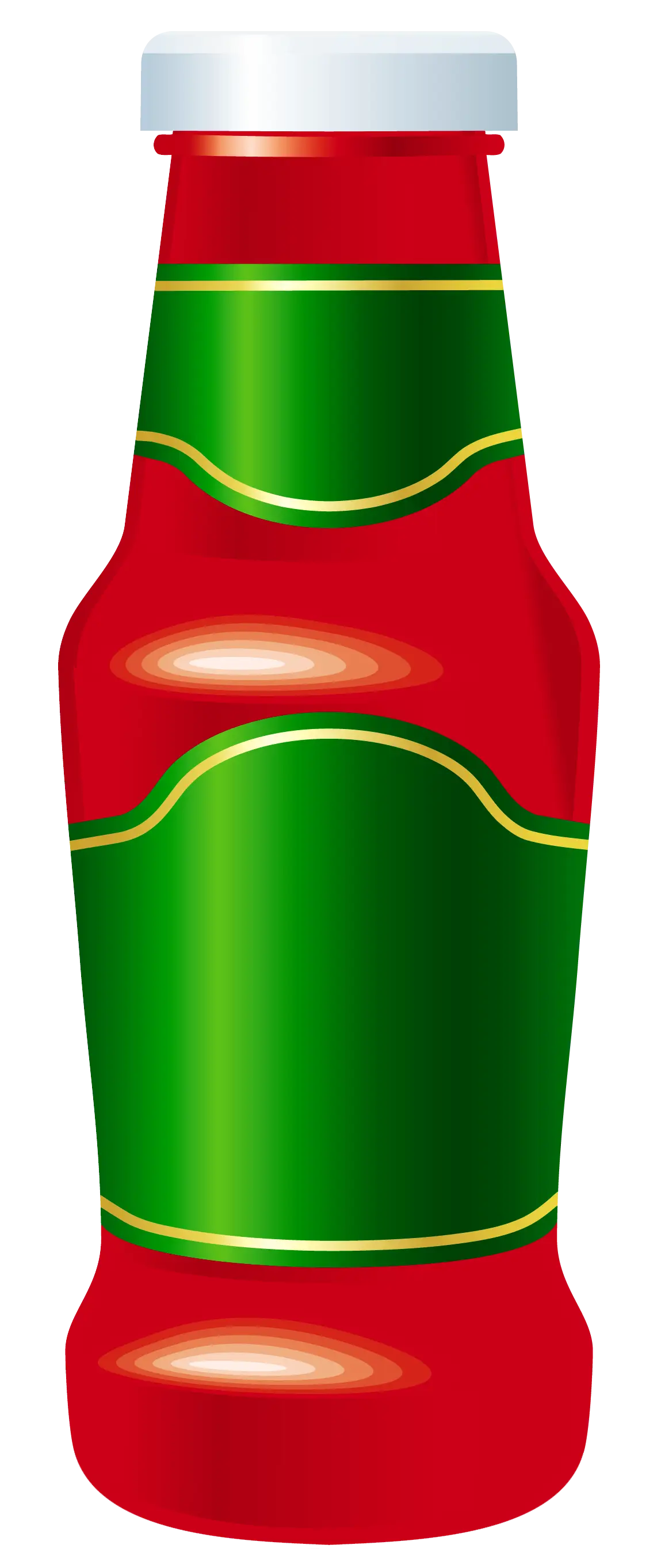 Red Bottle with Green Label