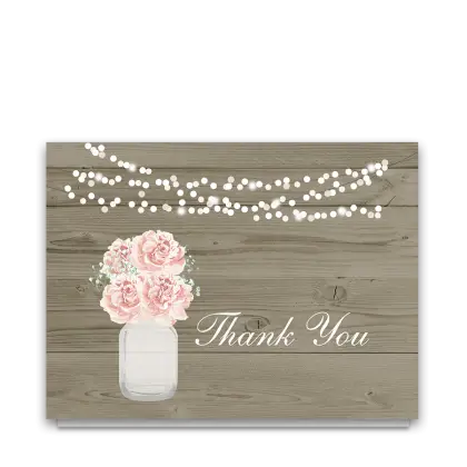 Thank You Card with Elegant Floral Design