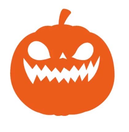 Carved Pumpkin Face for Halloween