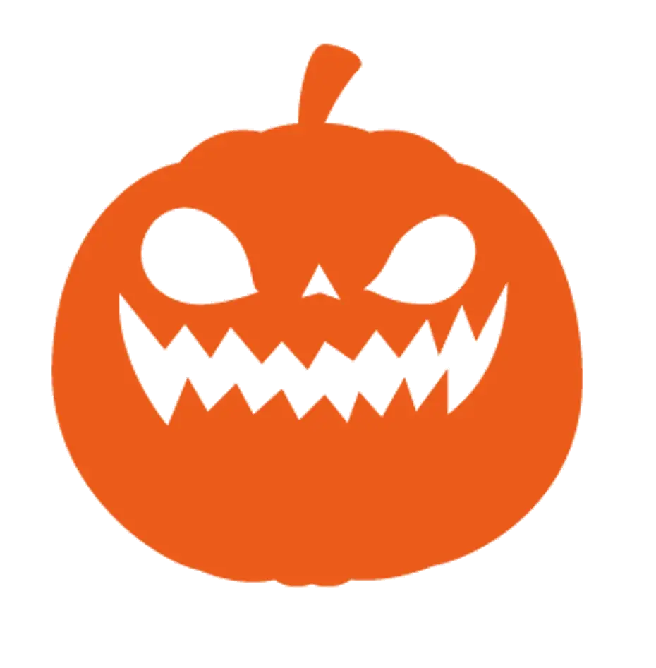 Carved Pumpkin Face for Halloween