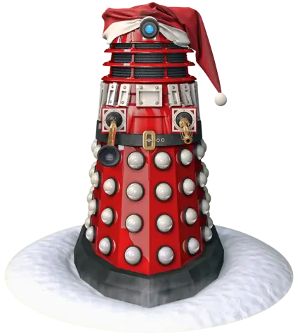 Dalek with Santa Hat